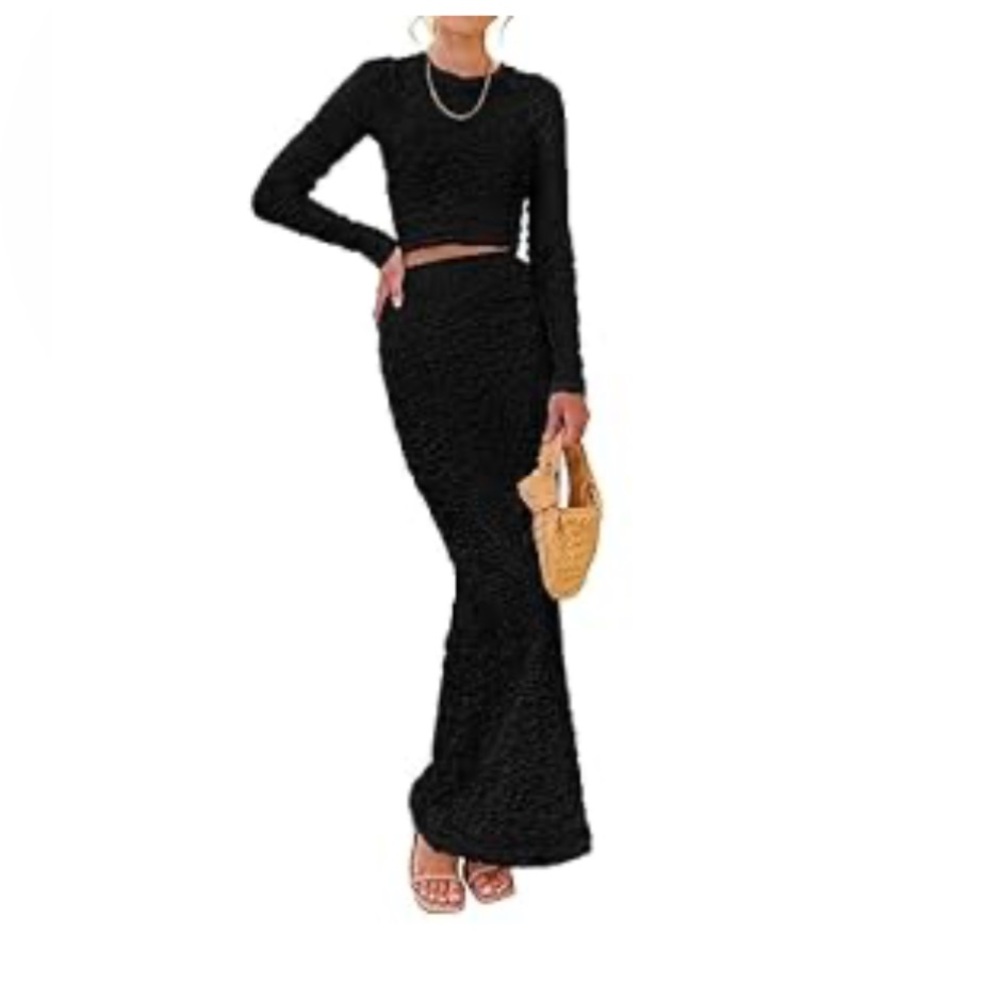 Elegant Black Maxi Skirt for Women